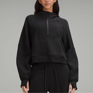 Lululemon Scuba Oversized Half-zip Hoodie in Black